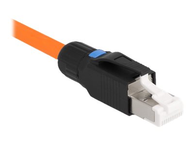 Delock Rj45 Stecker Feldkonfektionierbar Cat.6A, Rj45/Lsa, Schwarz, Gerade, Cat6a, S/Utp (Stp), 23/26