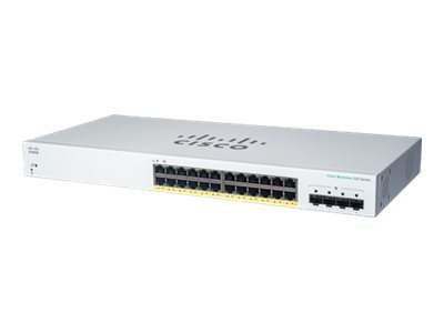 Cisco Cbs220-24Fp-4G, Managed, L2, Gigabit Ethernet (10/100/1000), Power Over Ethernet (Poe), Rack-Einbau