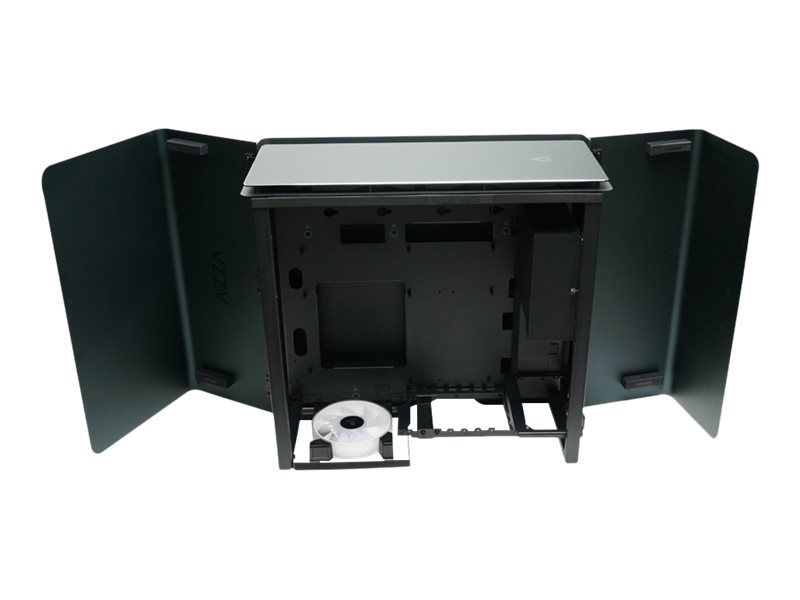 Azza Cast, Midi Tower, Pc, Schwarz, Atx, Aluminium, Stahl, Multi
