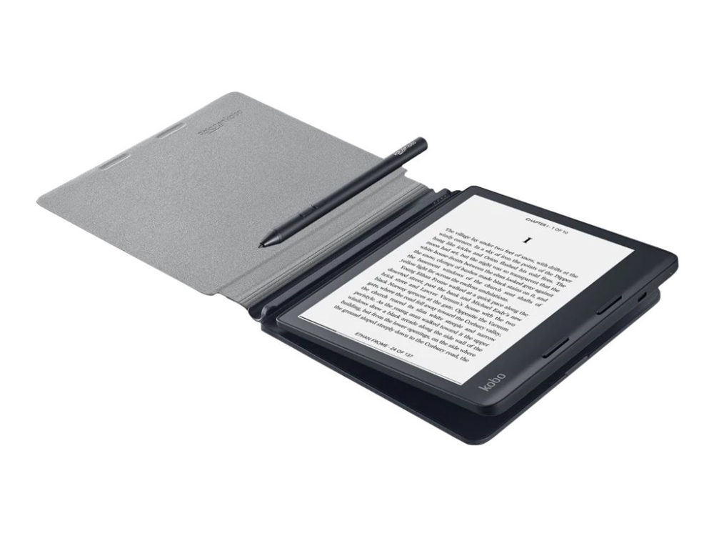 Kobo PowerCover - Laddningsfodral - svart - för Kobo Sage