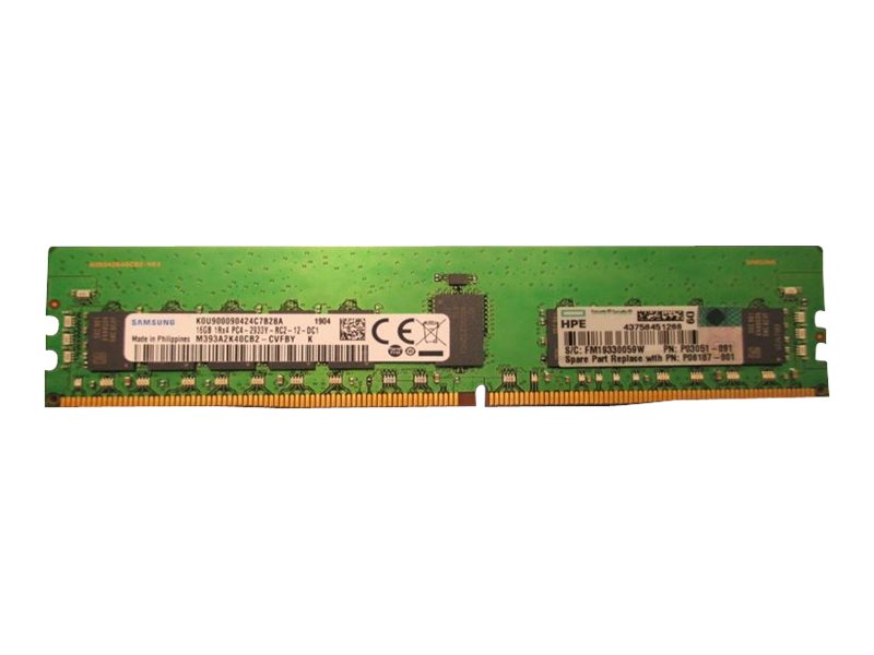 Hpe Smartmemory - Ddr4 - Modul - 16 Gb - Dimm 288-Pin - 2933 Mhz / Pc4-23400 - Cl21 - 1,2 V - Registriert - Ecc