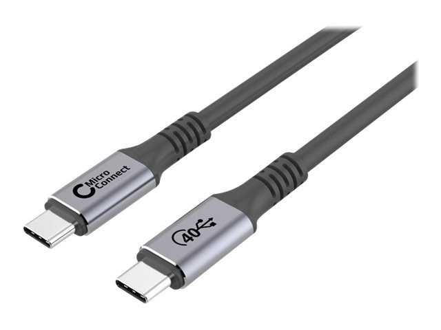 Microconnect Premium - Usb-Kabel - Usb-C (Han) Til Usb-C (Han) - Usb4 Gen3x2 - 20 V - 5 A - 50 Cm - 5K60 Hz (5120 X 2880) Support - Sort