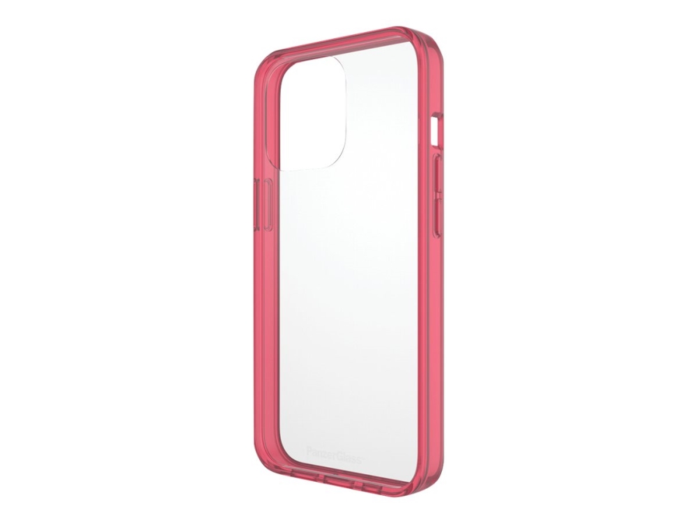 PanzerGlass ClearCaseColor - Limited Edition - bagsidecover til mobiltelefon - 60 % genbrugt termoplastisk polyuretan (TPU) ramme - jordbær - for Apple iPhone 13 Pro