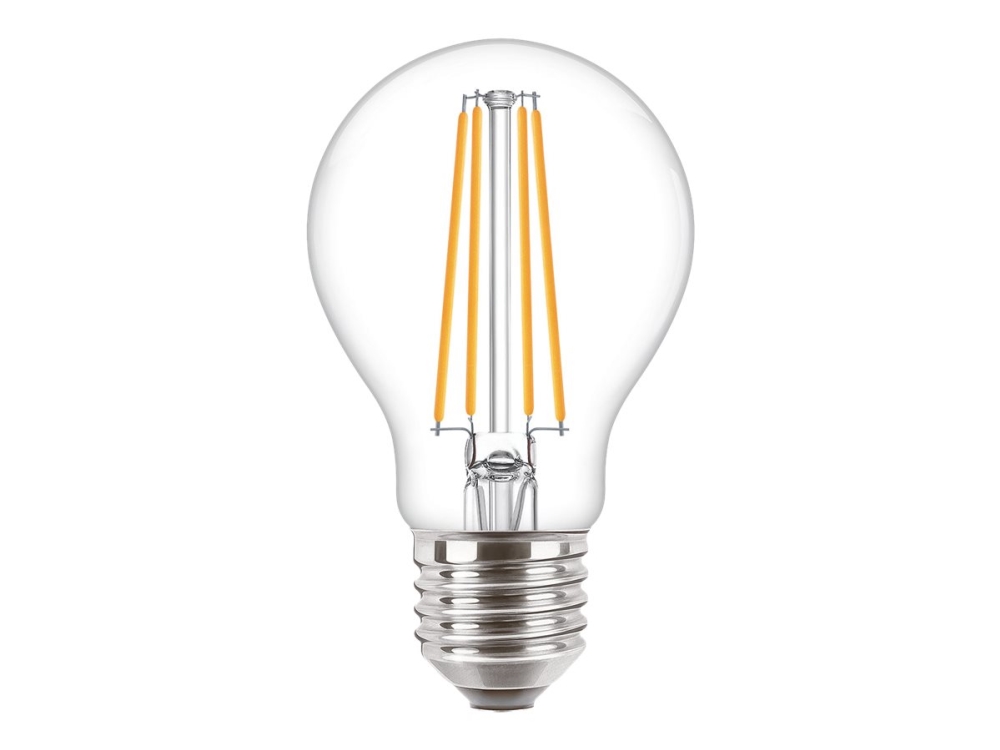 Philips Corepro - Led-Glühbirne - Form: A60 - Klare Oberfläche - E27 - 7 W (Entspricht 60 W) - Klasse E - Warmweißes Licht - 2700 K