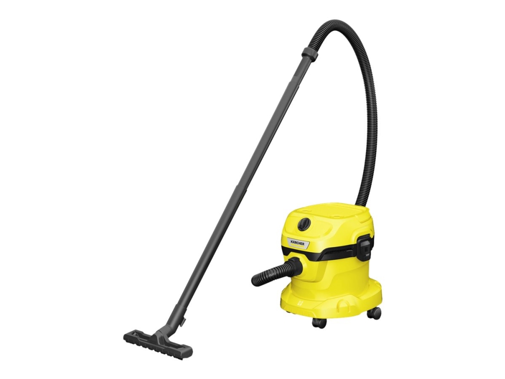 Kärcher WD 2 Plus V-12/4/18/C - Dammsugare - med behållare - med/utan påse - gul
