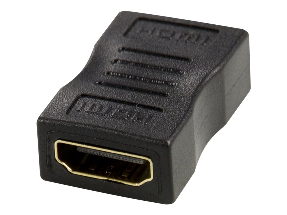 Deltaco - High Speed - Hdmi-Kobler Med Ethernet - Hdmi Hun Til Hdmi Hun - Sort - 4K60 Hz Support