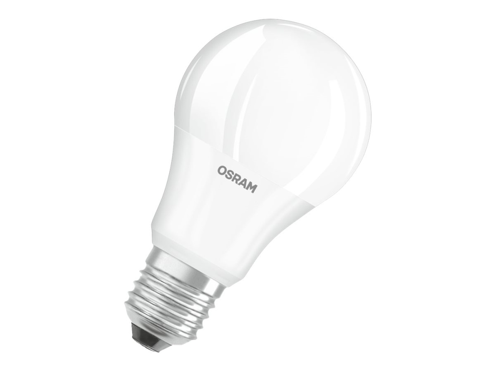 Osram Led Star Classic A - Led-Lyspære - Form: A60 - Matteret Finish - E27 - 10 W (Tilsvarende 75 W) - Klasse F - Køligt Hvidt Lys - 4000 K