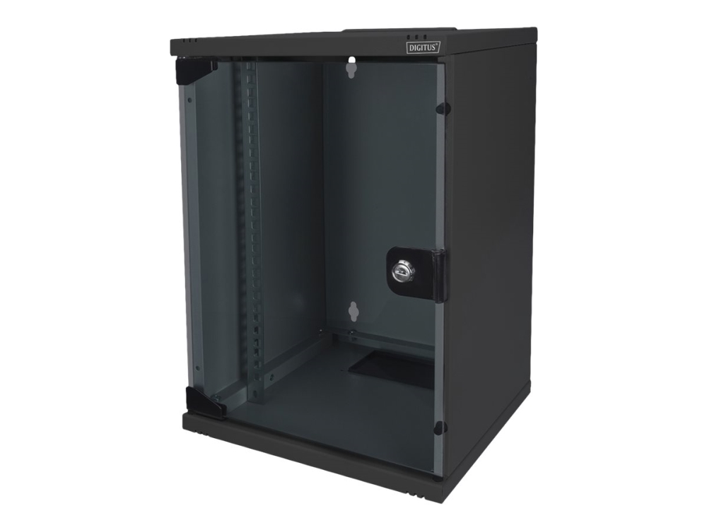 Digitus - Kabinet - Vægmonterbar - Sort, Ral 9005 - 9U - 10"