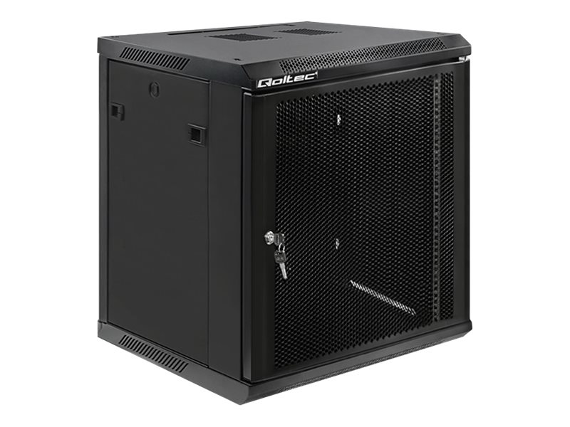 Qoltec - Rack Kabinet - Sort - 12U - 19"