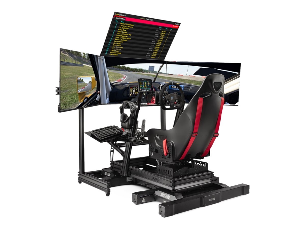 Next Level Racing Elite - Kiinnityskomponentit (VESA levy, lisäkiinnike) - monitorille - puristettua alumiinia - hiilenharmaa - näytön koko: 21-43 - jalustalle kiinnitettävä, yläpuolelle kiinnitettävä