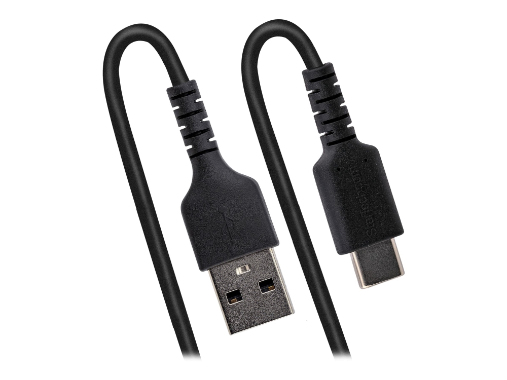 Startech.Com 3Ft (1M) Usb C Charging Cable, Coiled Heavy Duty Fast Charge & Sync Usb-C Cable, High Quality Usb 2.0 Type-C Cable, Rugged Aramid Fiber,