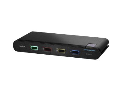Belkin Universal Secure Single-Head - 2Nd Generation - Kvm / Audio-Switch - 4 X Kvm / Audio - 1 Lokalbruger - Desktop