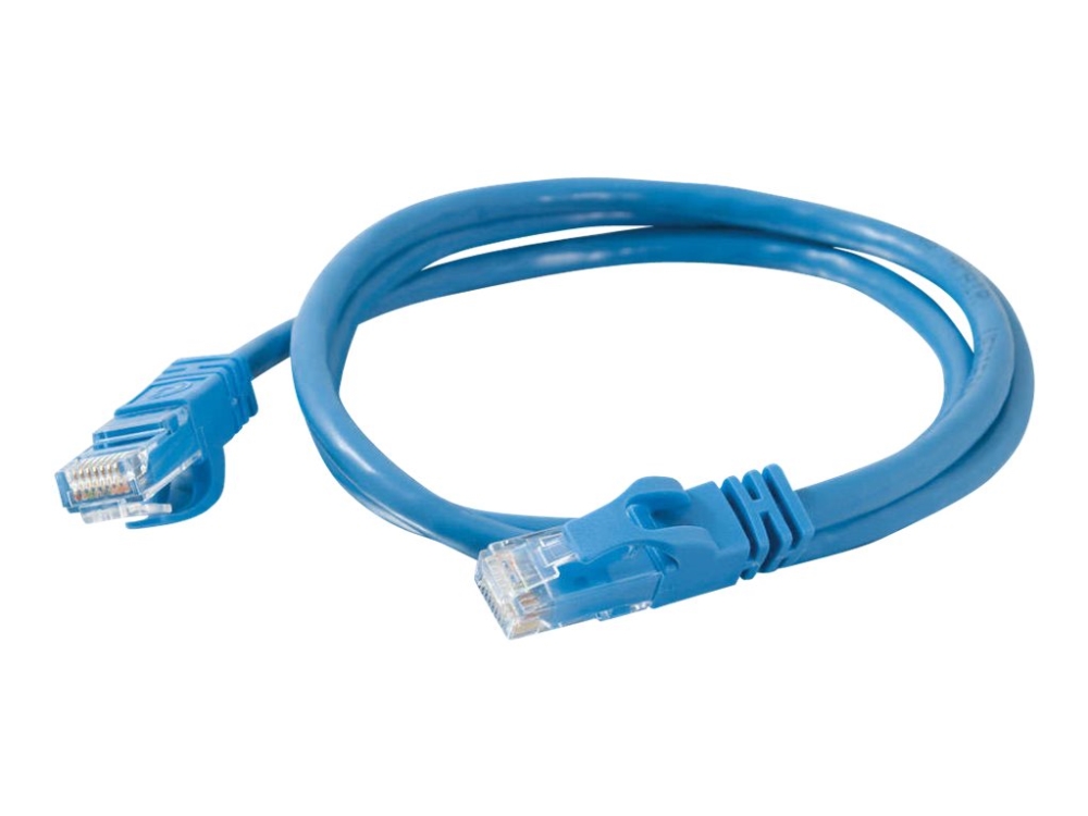 C2g Cat6 Booted Unshielded (Utp) Network Patch Cable - Patchkabel - Rj-45 (Han) Til Rj-45 (Han) - 2 M - Utp - Cat 6 - Formet, Knastfri, Strenget - Bl