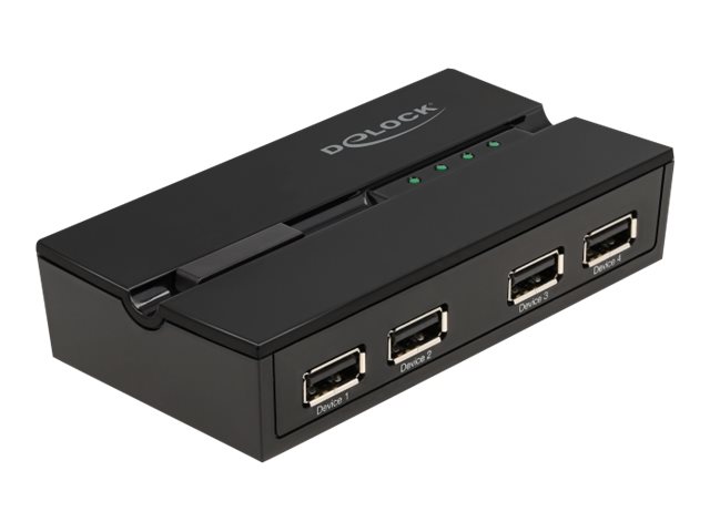 Delock - Usb Sharing Switch Til Periferiudstyr - 4 X Usb 2.0 - Desktop