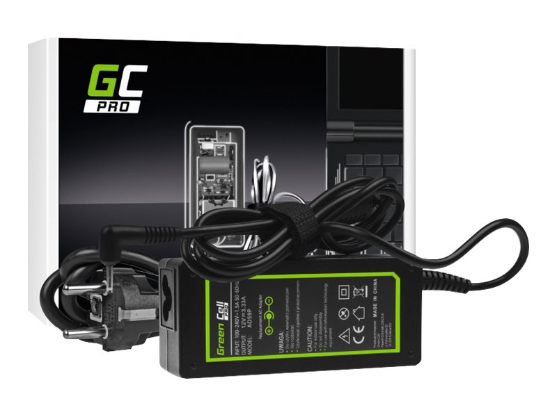 Green Cell Laptop Ac Adapter Charger Green Cell Pro 12V 3.33A 40W For Samsung 303C Xe303c12 500C Xe500c13 500T Xe500t1c 700T Xe700t1c