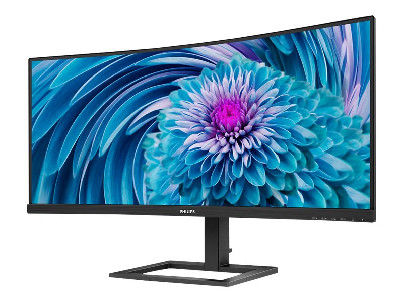 Philips E-Line 346E2cuae - Led-Display - Gebogen - 34" - 3440 X 1440 Uwqhd @ 100 Hz - Va - 300 Cd/M² - 3000:1 - 1 Ms - Hdmi, Displayport, Usb-C - Lau