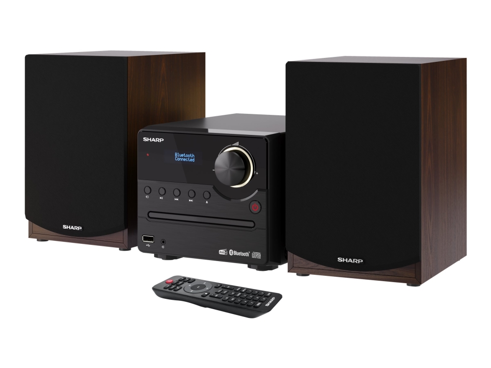 Sharp Xl-B517d - Mikrosystem - 2 X 7.5 Watt - Brun