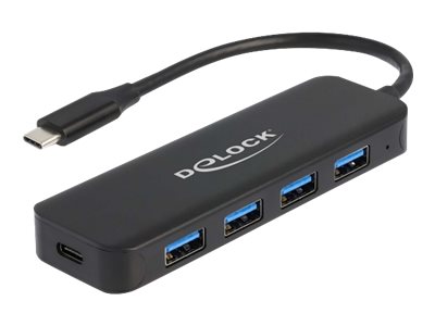 Delock Usb Type-C Hub 4 Port Usb 3.2 Gen 1 Mit Power Delivery 85 Watt, Usb 3.2 Gen 1 (3.1 Gen 1) Type-C, Usb 3.2 Gen 1 (3.1 Gen 1) Type-A, Usb 3.2 Ge