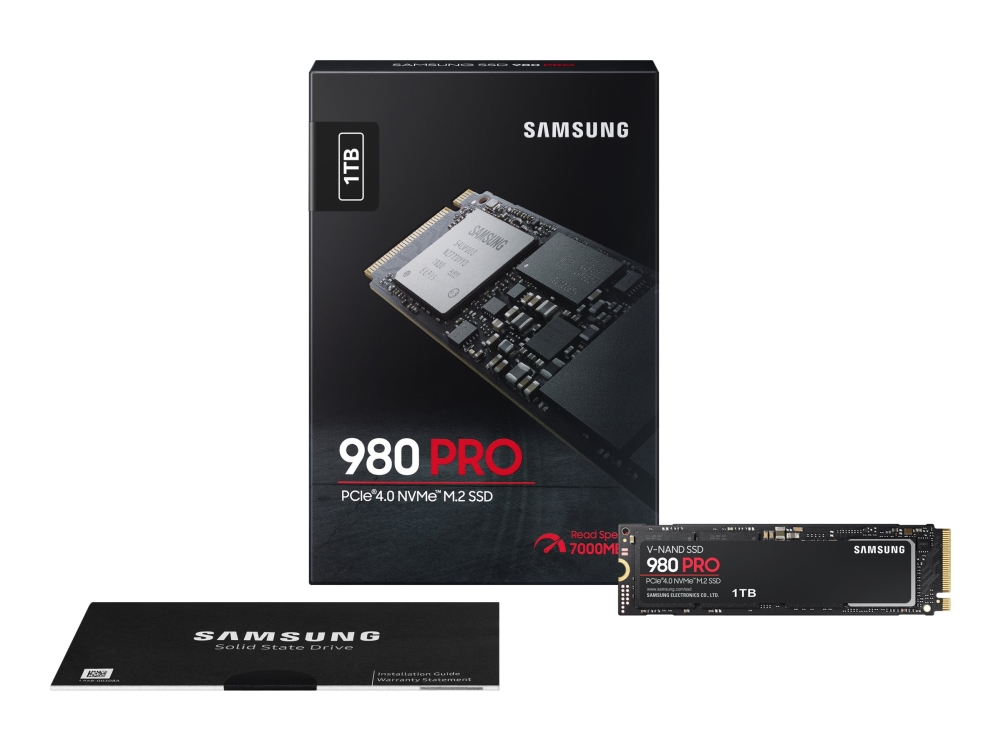 ubetalt Kortfattet maler Samsung 980 PRO MZ-V8P1T0BW - SSD - krypteret - 1 TB - intern - M.2 2280 -  PCIe 4.0 x4 (NVMe) - buffer: 1 GB - 256-bit AES - TCG Opal Encryption - for  Intel Next Unit of Computing 12, 13