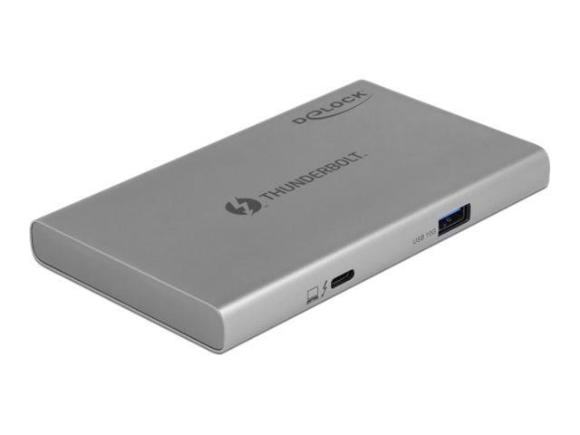 Delock Thunderbolt 4 Hub 3 Port Mit Zusätzlichem Superspeed Usb 10 Gbps Typ-A Port - 8K, Thunderbolt 4, Thunderbolt, Usb 3.2 Gen 2 (3.1 Gen 2) Type-A