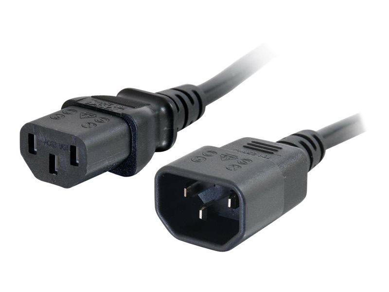 C2g Computer Power Cord Extension - Forlængerkabel Til Strøm - Power Iec 60320 C13 Til Iec 60320 C14 - Ac 250 V - 5 M