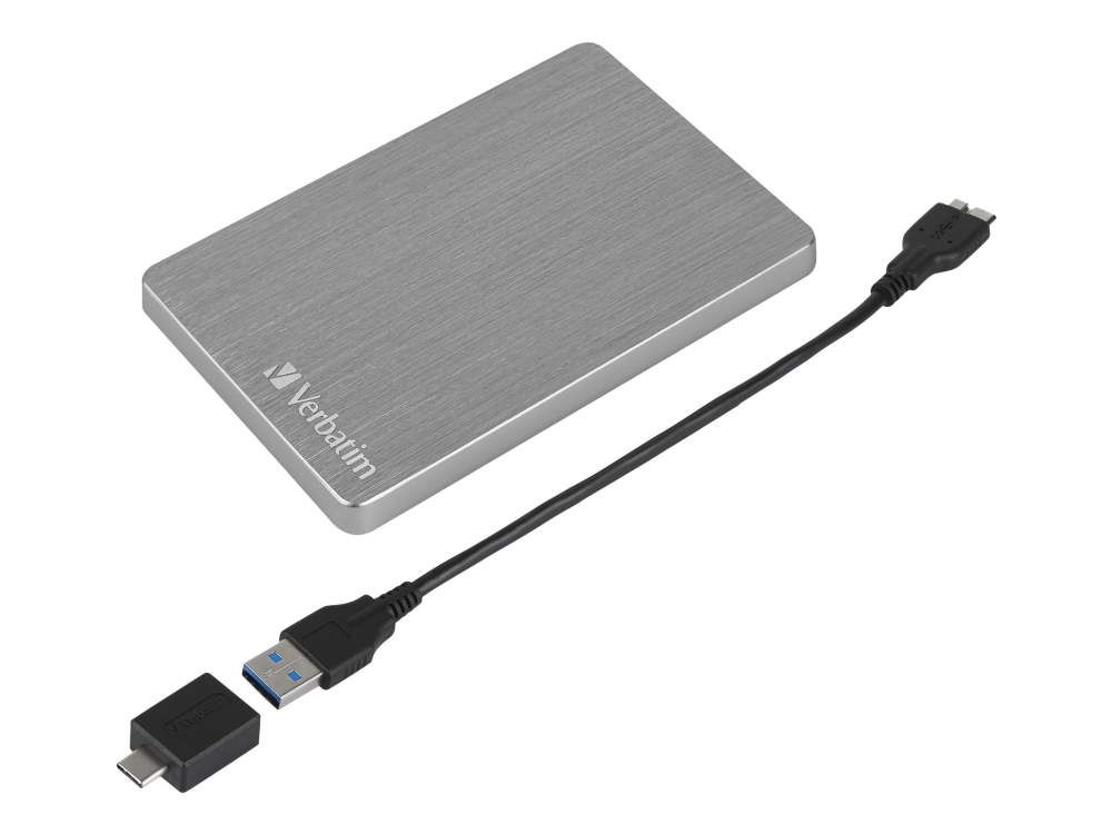 Verbatim Store 'n' Go Slim - Harddisk - 2 TB - ekstern (bærbar) - USB 3.2 Gen 1 - space grey