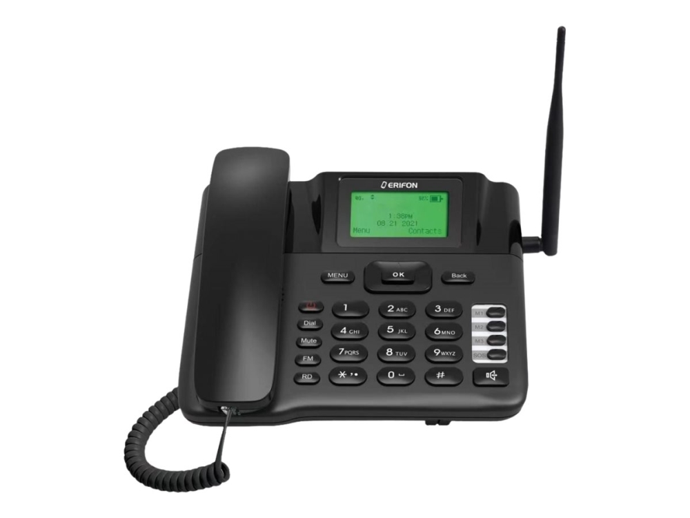 Insmat Erifon 4G BASIC DESK - 4G fast mobiltelefon - RAM 64 MB / Internal Memory 128 MB - LCD-skärm - 128 x 64 pixlar - svart | Tele & GPS - Fast & IP telefoner - Alla fast telefoner | GameStuff