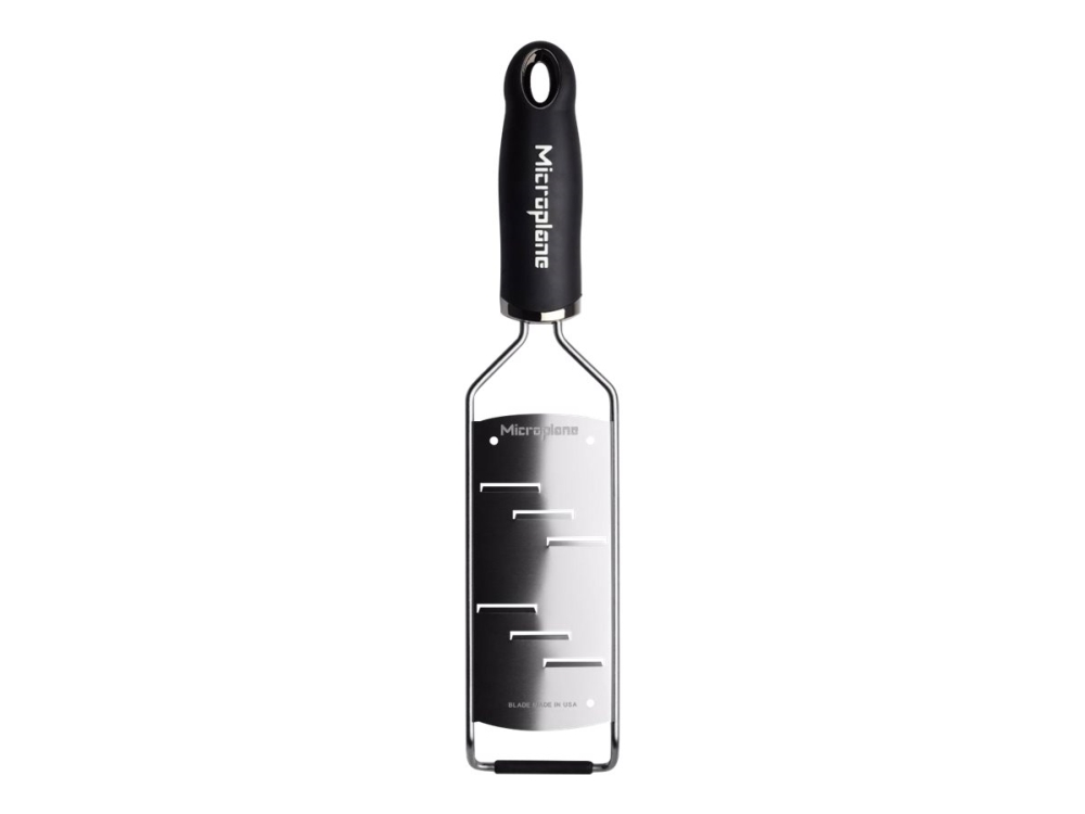 Microplane Gourmet Rivejern - Stor Høvl (Sort)