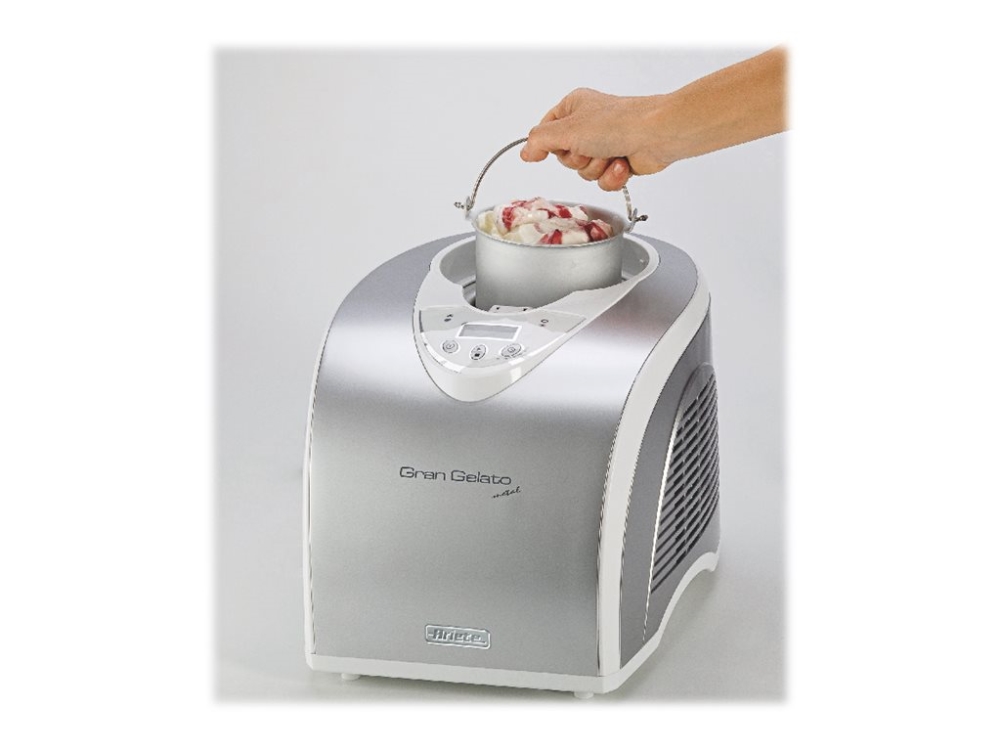 Ariete Gran Gelato Metal (Mod: 693) - Sorbetmixer - 1 liter - 135 W | Köksapparater - Juice, is och vatten - Ismaskiner | GameStuff
