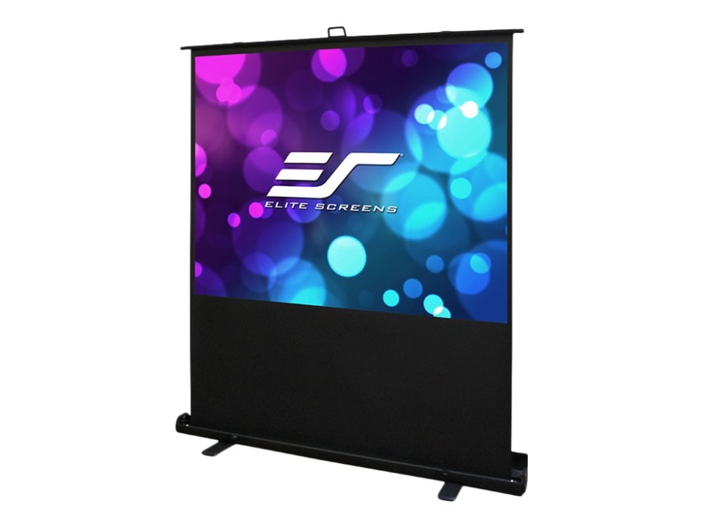 Elite ez-Cinema Plus - Projektionsskærm - gulvstående - 84 (213 cm) - 16:9 - MaxWhite 2 - sort