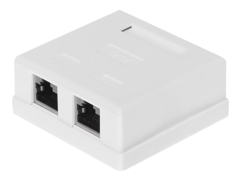 Netrack Complete Socket, Surface-Mounted 2 X Rj45 8P8c Ftp Cat. 6 Lsa (106-13)