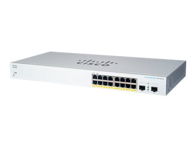 Cisco Cbs220-16P-2G, Managed, L2, Gigabit Ethernet (10/100/1000), Power Over Ethernet (Poe), Rack-Einbau