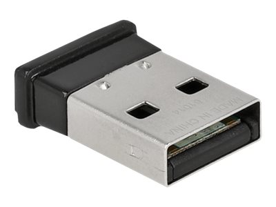 Delock Usb Bluetooth 5.0 Adapter Im Micro Design, Kabellos, Usb, Bluetooth, 3 Mbit/S, Schwarz, Silber