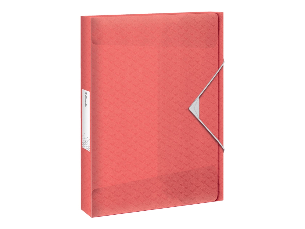 Esselte ColourBreeze - Boxfil - ryggbredd: 25 mm - för A4 (210 x 297 mm) - kapacitet: 200 ark - translucent coral | Arkivering - Binders - Övriga | GameStuff