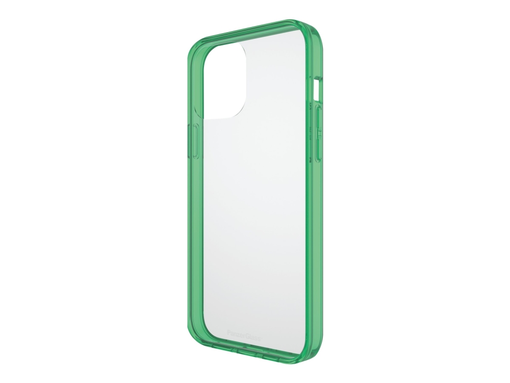 PanzerGlass ClearCaseColor - Limited Edition - bagsidecover til mobiltelefon - 60 % genbrugt termoplastisk polyuretan (TPU) ramme - limegrøn, klar bagside - for Apple iPhone 13 Pro Max