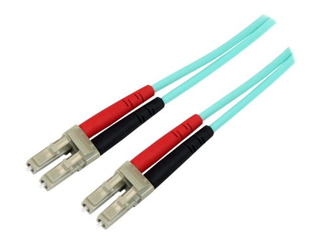 Startech.Com 1 M Om3 Lwl Patchkabel - Zipcord Multimode-Glasfaserkabel Lc/Upc Auf Lc/Upc - Vollduplex 50/125Μm Sfp/Optisches Kabel - 100G Optical Lic