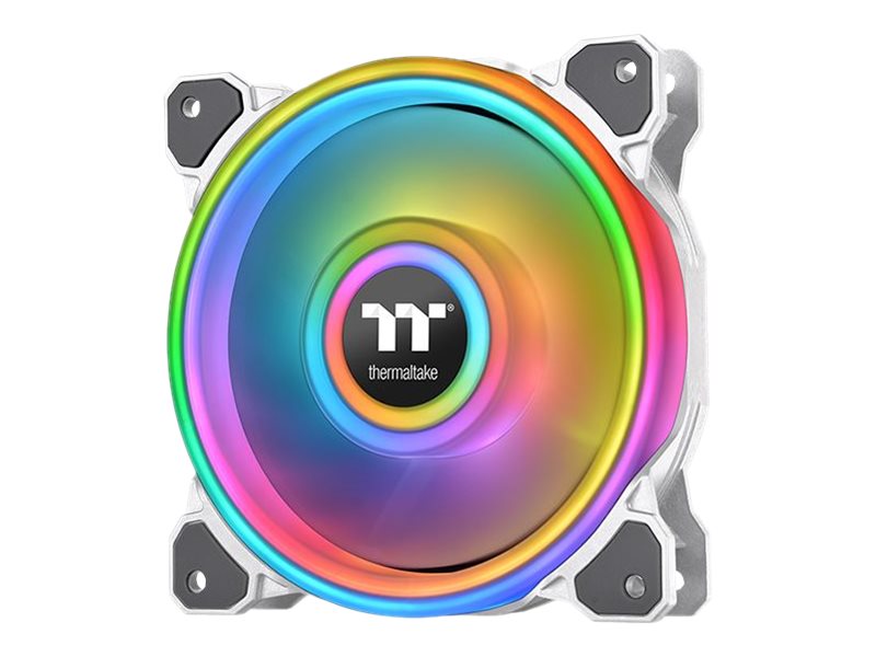 Thermaltake Riing Quad 12 Rgb Radiator Fan Tt - Premium Edition - Indsats Med Blæser - 120 Mm - Hvid