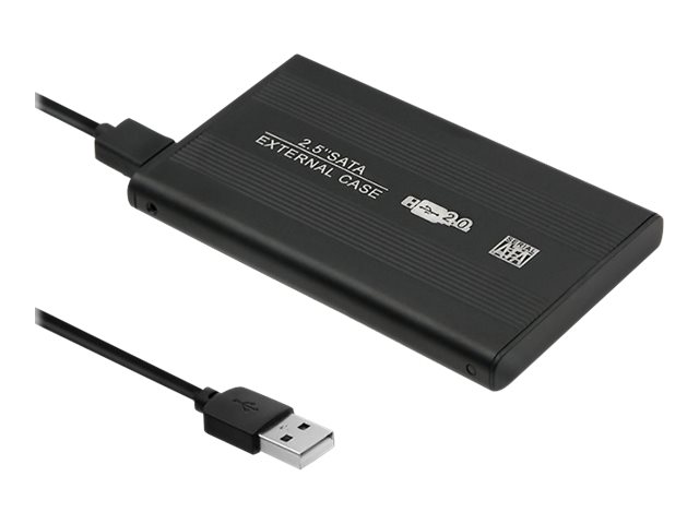 Qoltec 51856, Hdd / Ssd-Gehäuse, 2.5 Zoll, Serial Ata Iii, Usb Anschluss, Schwarz