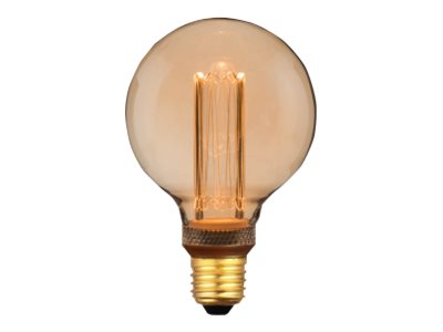 LED-lyspære LED G95 4,3W 1800K 3-step dimbar E27, ravfarget E27