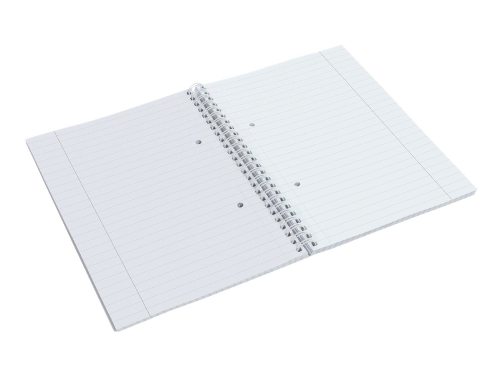 Esselte ColourBreeze - Anteckningsblock - trådbunden - A5 (148 x 210 mm) - 80 ark / 160 sidor - linjerad - 2 hål - blå - polypropylenöverdragen kartong | Papper & Emballage - Block & Post-It - Block | GameStuff