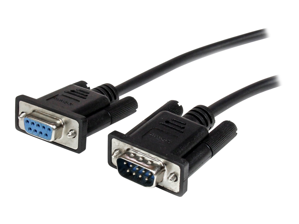 StarTech.com 2m Black Straight Through DB9 RS232 Serial Cable - DB9 RS232 Serial Extension Cable - Male to Female Cable (MXT1002MBK) - Seriell förlängningskabel - DB-9 (hane) till DB-9 (hona) - 2 m - svart - för P/N: 1P3FPC-USB-SERIAL, IC232TTL, ICUSB2324I, ICUSB232D, ICUSB232V2, SV1108IPPWGB | Datortillbehör - Kablar & adaptrar - Datakablar | GameStuff