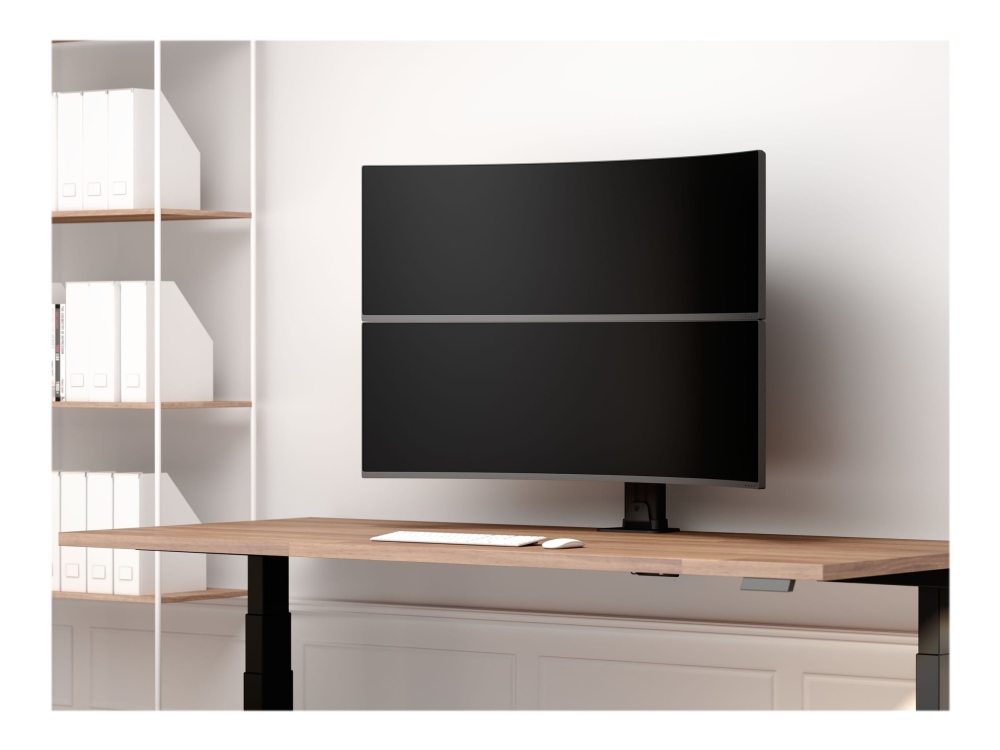 Multibrackets M VESA Desktopmount HD Dual - Monteringssats - för 2 välvda LCD-skärmar - stål - svart - skärmstorlek: 32-50 - disk-monteringsbar | Spel - Bildskärmar & tillbehör - Tillbehör | GameStuff