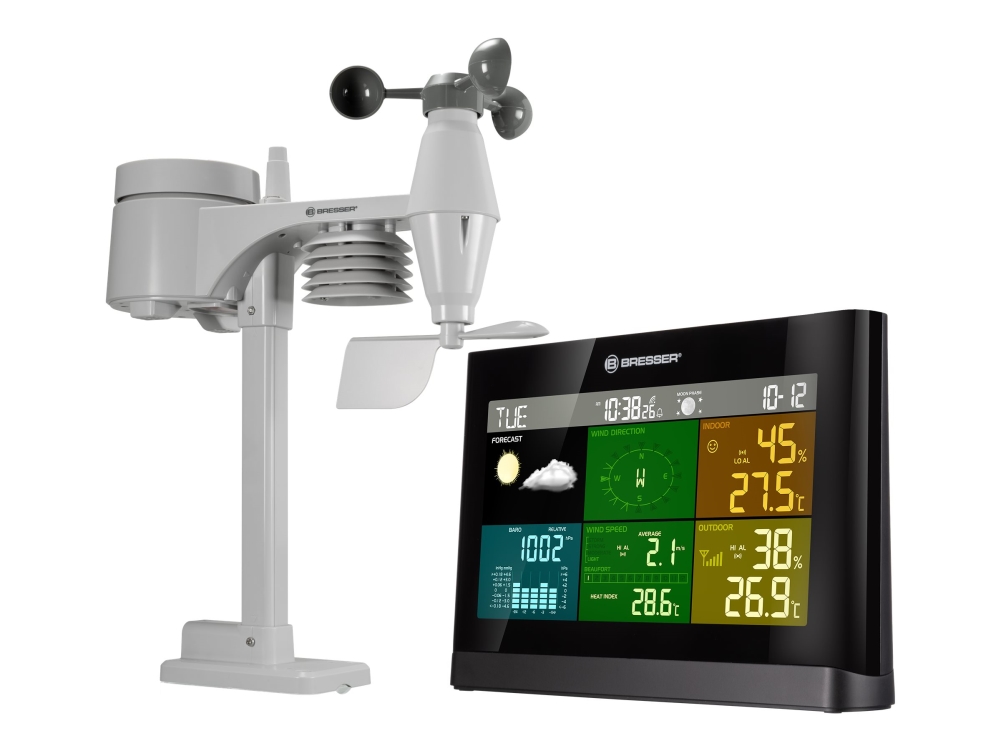 Bresser 5-in-1 Comfort - Väderstation - grå, svart | Trädgården - Trädgårdstillbehör - Väderstationer & termometrar | GameStuff