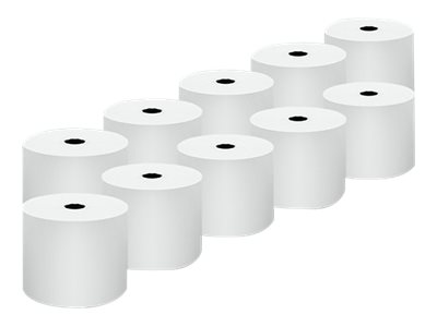Qoltec - Hvid - Rulle (5,7 cm x 60 m) - 55 g/m² - 10 rulle(r) termokopieringspapir