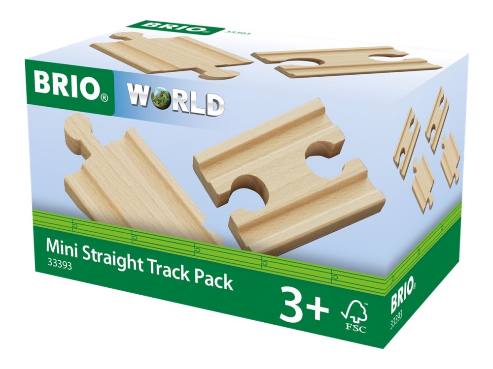 BRIO 33393 Raka skenor, extra korta | Leksaker - Konstruktions leksaker - Magnet konstruktion | GameStuff