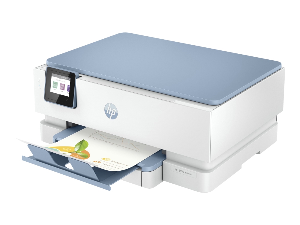 HP ENVY Inspire 7221e All-in-One - Multifunktionsprinter - farve - blækprinter - 216 x 297 mm (original) - A4/Legal (medie) - op 13 spm (kopiering) - op til 15 spm (udskriver) -