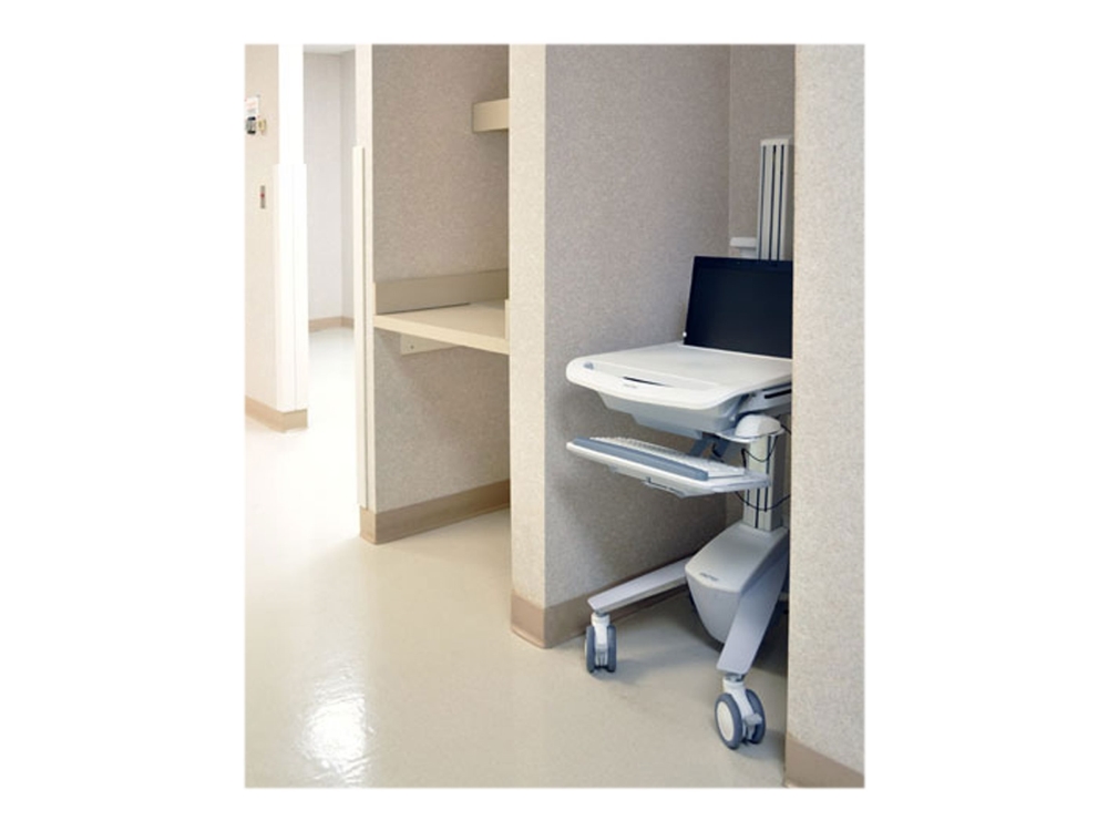 Ergotron StyleView sv40 - Vagn - Konstant kraftteknik - för bärbar dator/PC-utrustning - lätta arbeten - låsbar - medicinsk - aluminium, zinkpläterat stål, kvalitetsplast - grå, vit, polerat aluminium - skärmstorlek: upp till 17,3 tum | Möbler - Förvaringsmöbler - Vagna med hjul | GameStuff