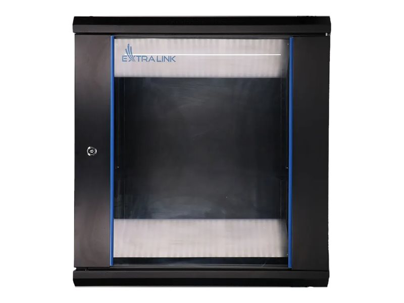 Extralink - Rack Kabinet - 600X450 Mm - Vægmonterbar - Sort - 12U - 19"