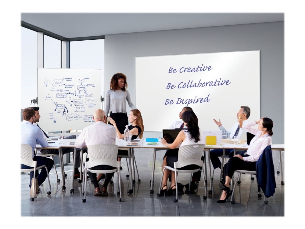 Whiteboardtavle Nobo Mobil Vendbar Gulvmodel 120 X 90 Cm Emaljeret