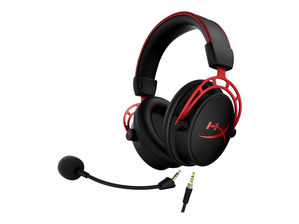Hyperx Cloud Alpha - Gaming Headset (Black-Red), Wired, 13 - 27000 Hz, Gaming, 298 G, Headset, Black, Red